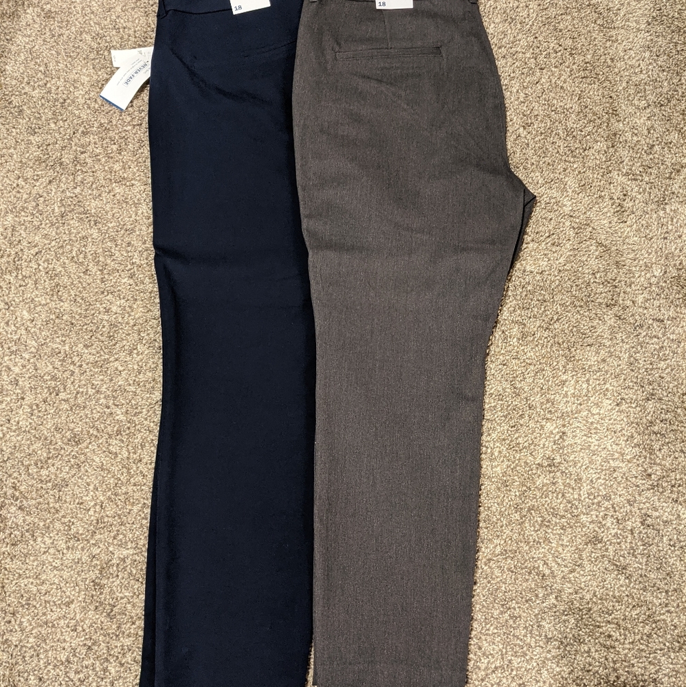 Two pairs of Old Navy Pixie High Rise pants NWT